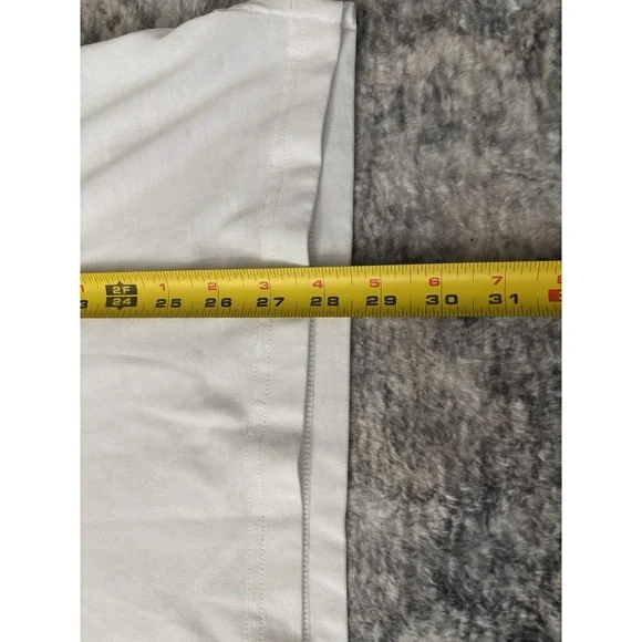 Travis Mathew Polo Shirt‎ Mens Medium White Striped Print Golf Short Sleeve Prep - Picture 7 of 11